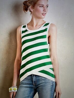 Anthropologie Valley Green Tank by Moth